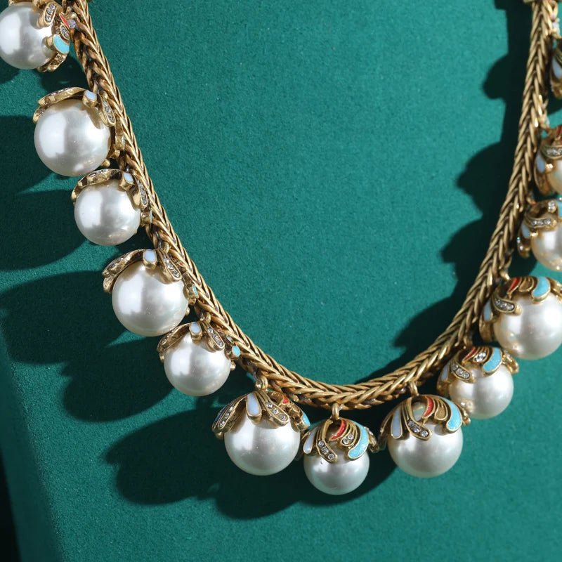 Pearl Dynasty Statement Necklace - Voisson