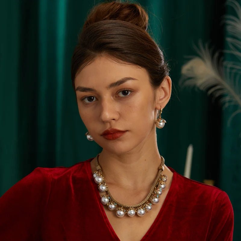 Pearl Dynasty Statement Necklace - Voisson
