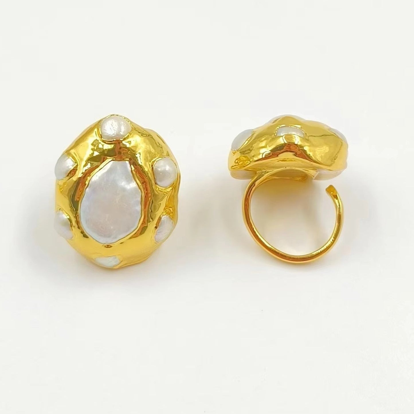 Pearl Purity Vintage Adjustable Ring - Voisson