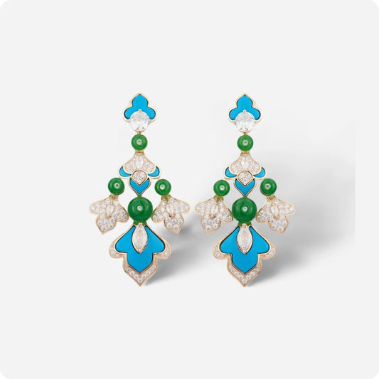 Phoenix Star Retro Drop Earrings - Voisson
