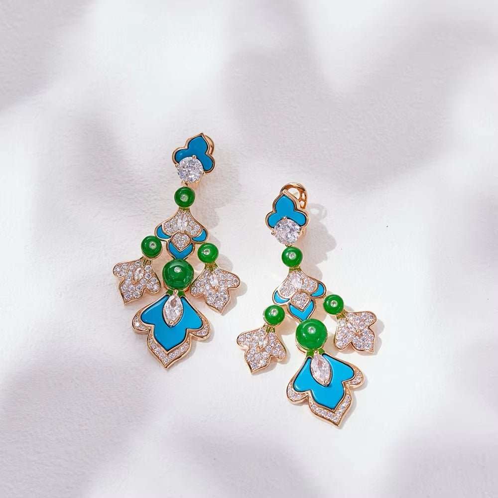 Phoenix Star Retro Drop Earrings - Voisson