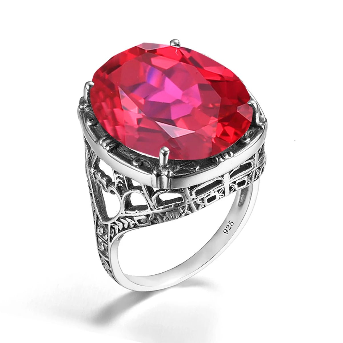 Regal Radiance 925 Silver Ring - Voisson