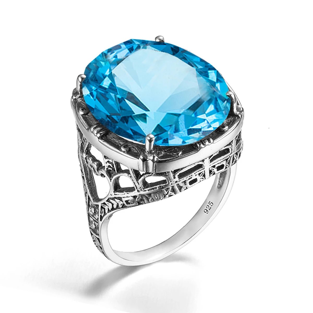 Regal Radiance 925 Silver Ring - Voisson