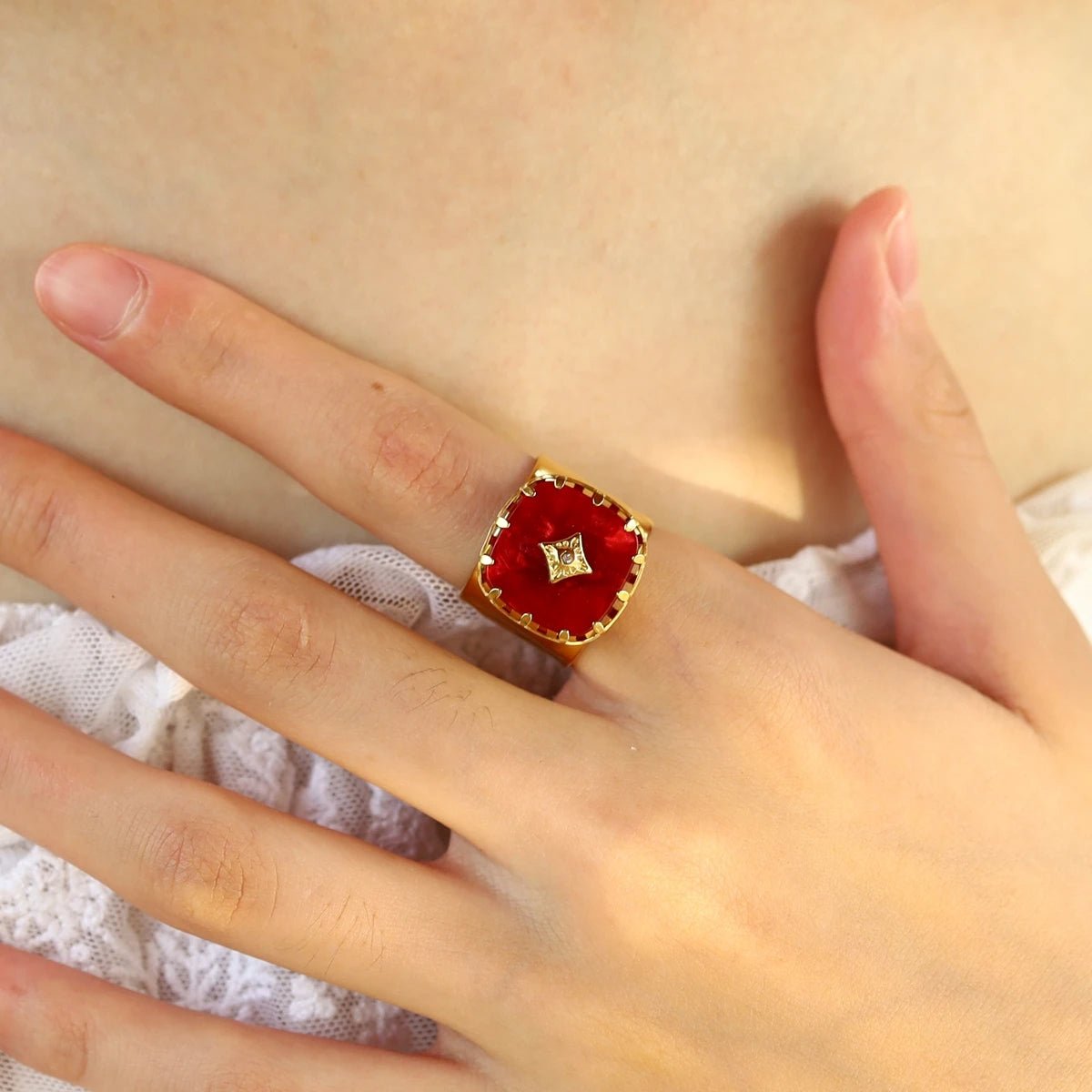 RubyRogue Statement Ring - Voisson