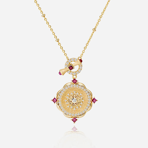 RubySun Heritage Pendant Necklace - Voisson
