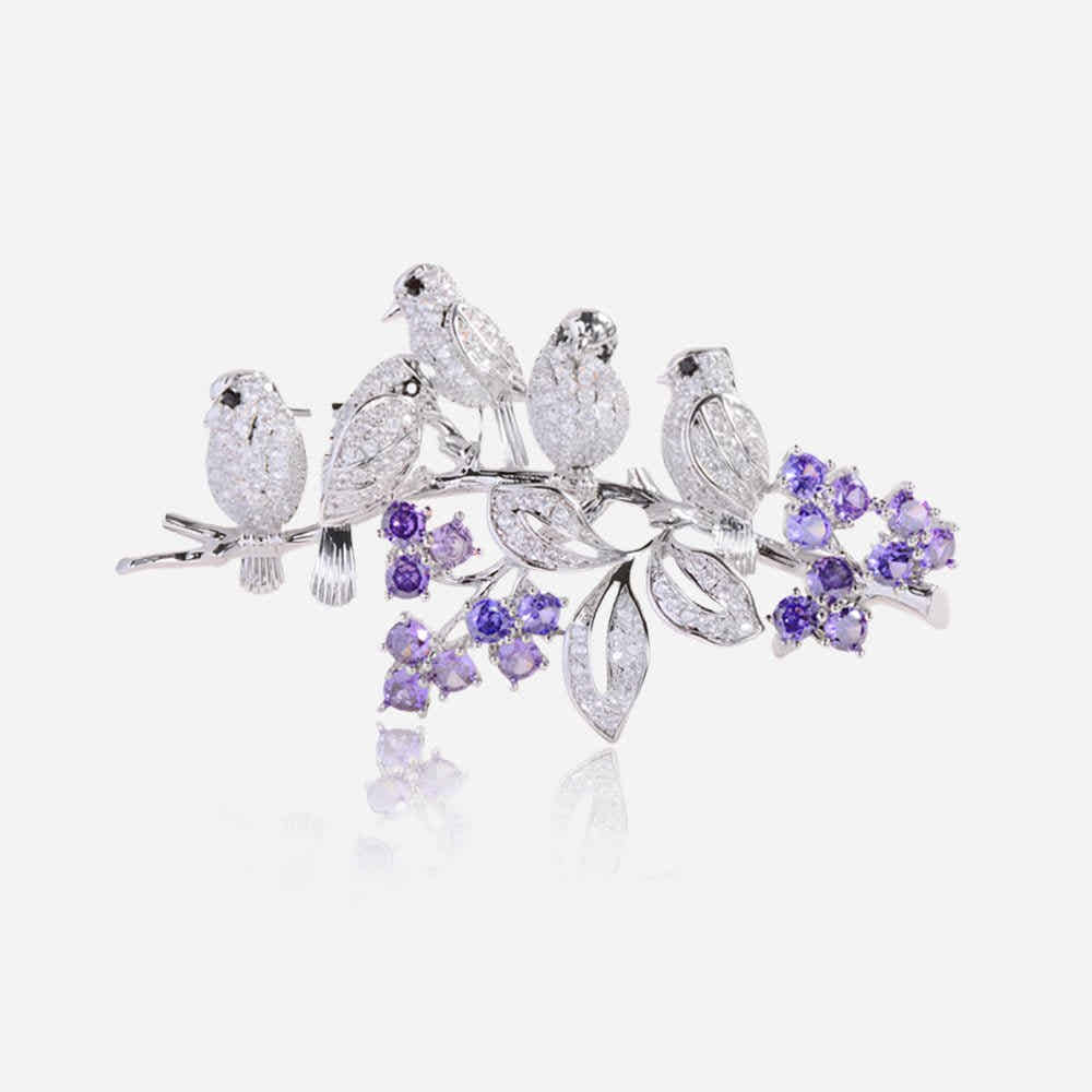 Songbird Garden Brooch - Voisson