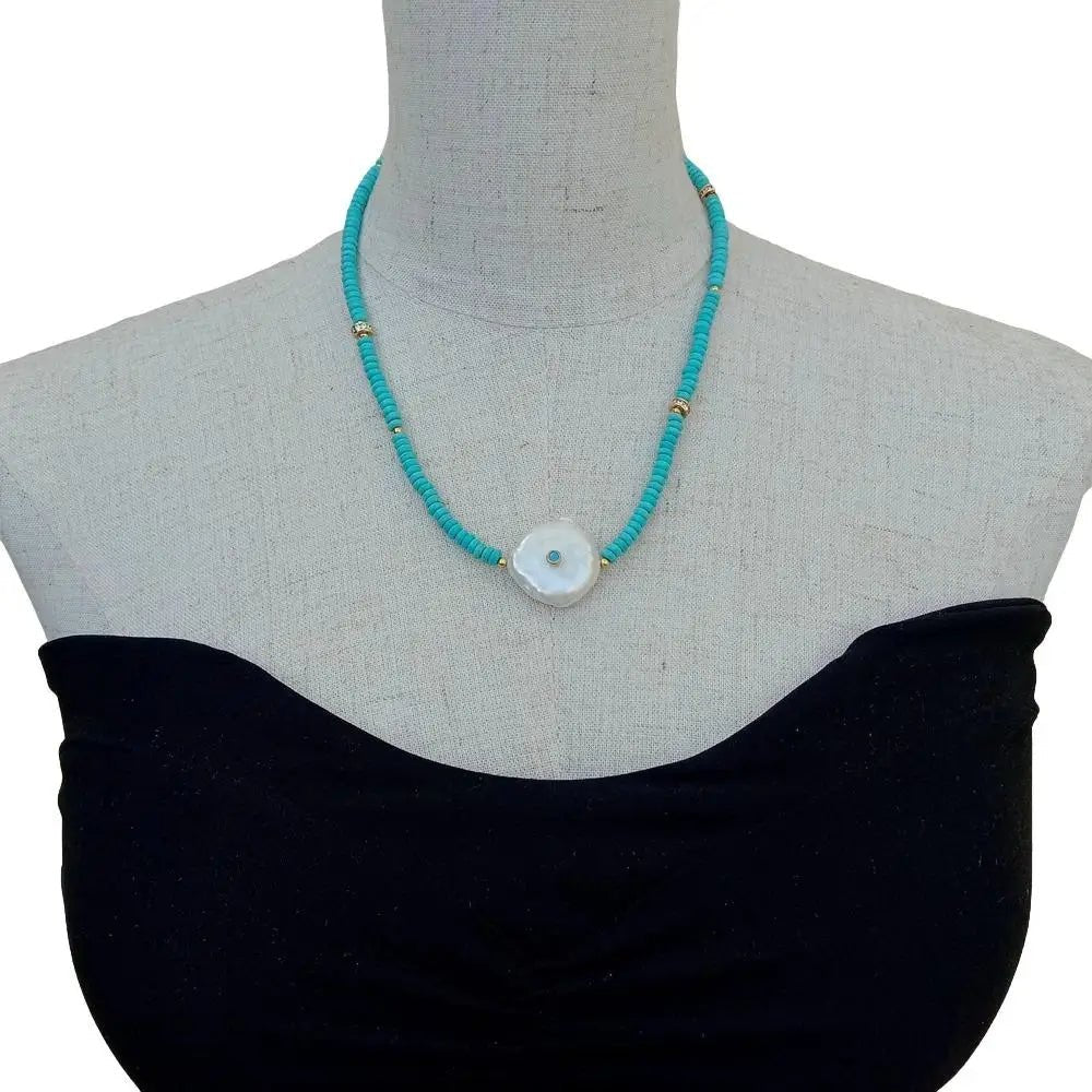 Tidal Moon Pearl Necklace - Voisson