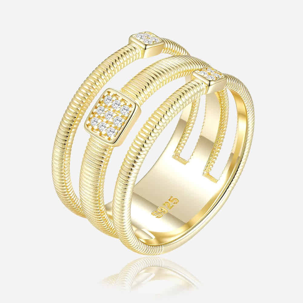 Triple Wrap 925 Silver Ring - Voisson