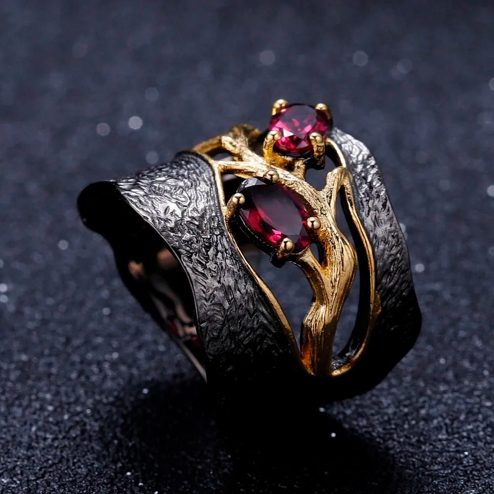 Twilight Grove 925 Silver Ring - Voisson