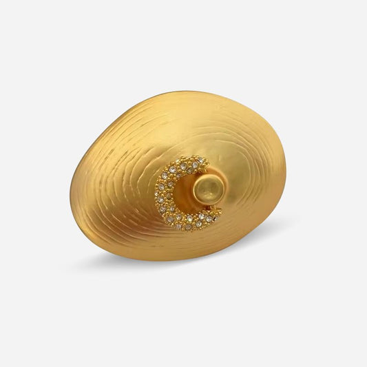 Velora Gold Disc Ring - Voisson