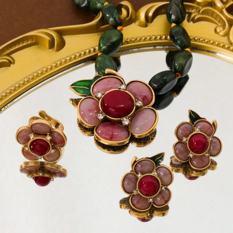 Verdant Bloom Vintage Earrings - Voisson