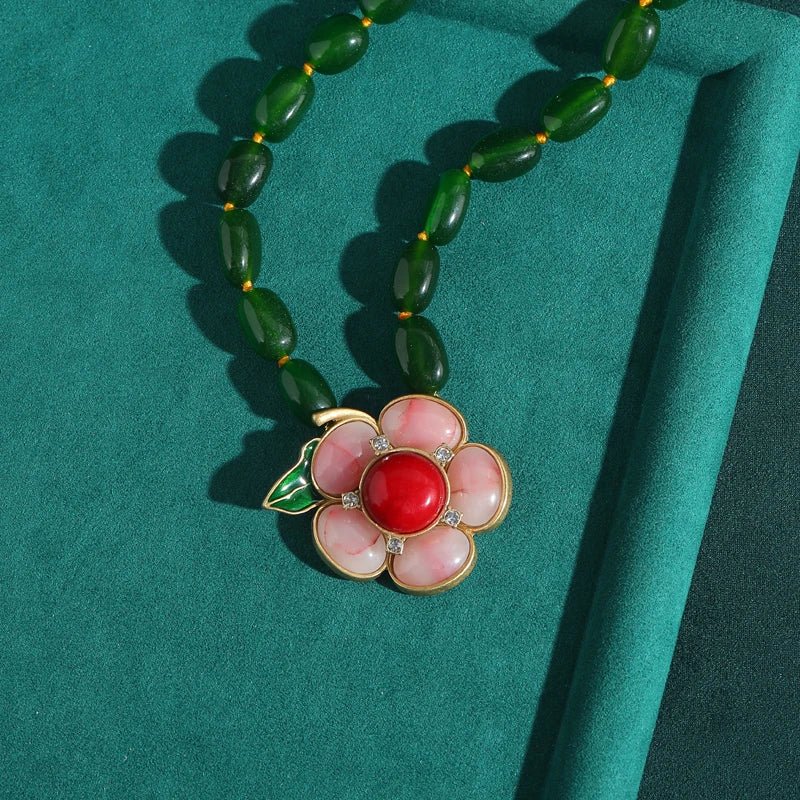 Verdant Bloom Vintage Necklace - Voisson