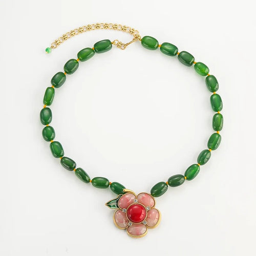 Verdant Bloom Vintage Necklace - Voisson