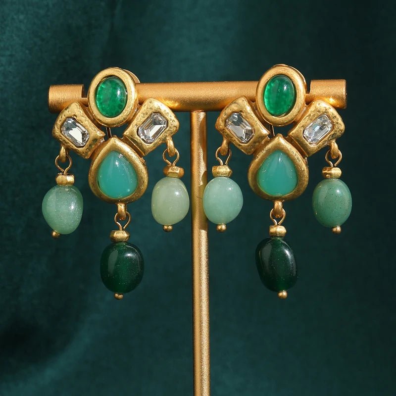Verdant Dream Drop Earrings - Voisson