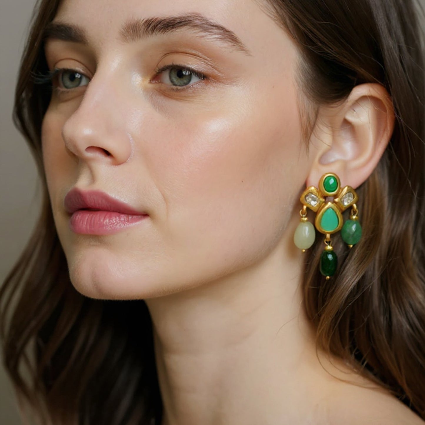 Verdant Dream Drop Earrings - Voisson