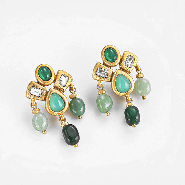 Verdant Dream Drop Earrings - Voisson