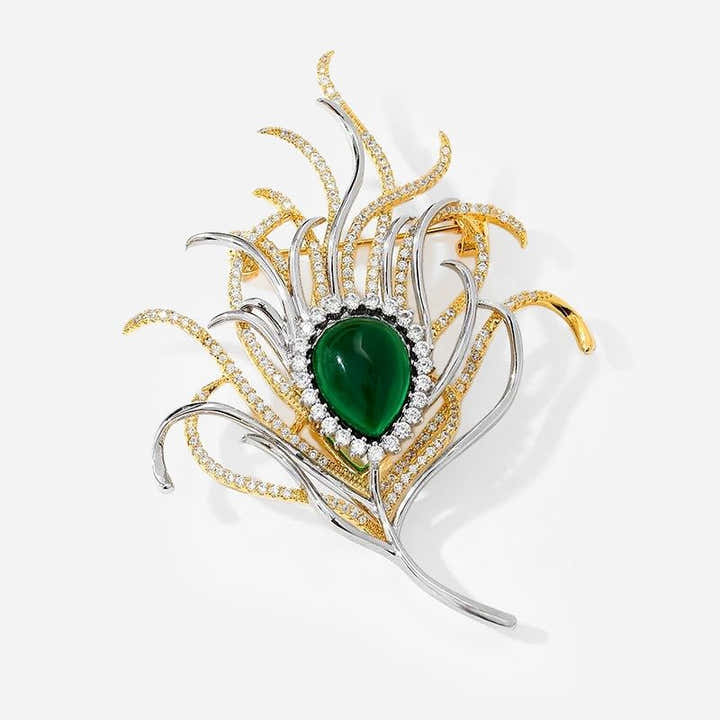 Verdant Flame Brooch - Voisson