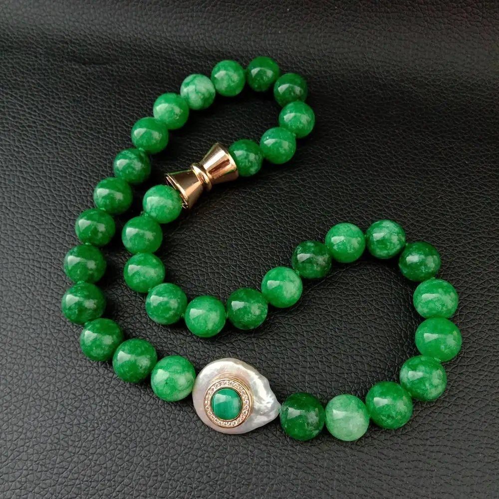 Verdant Queen Pearl Necklace - Voisson