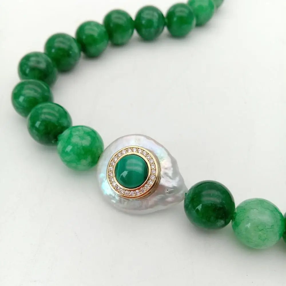 Verdant Queen Pearl Necklace - Voisson