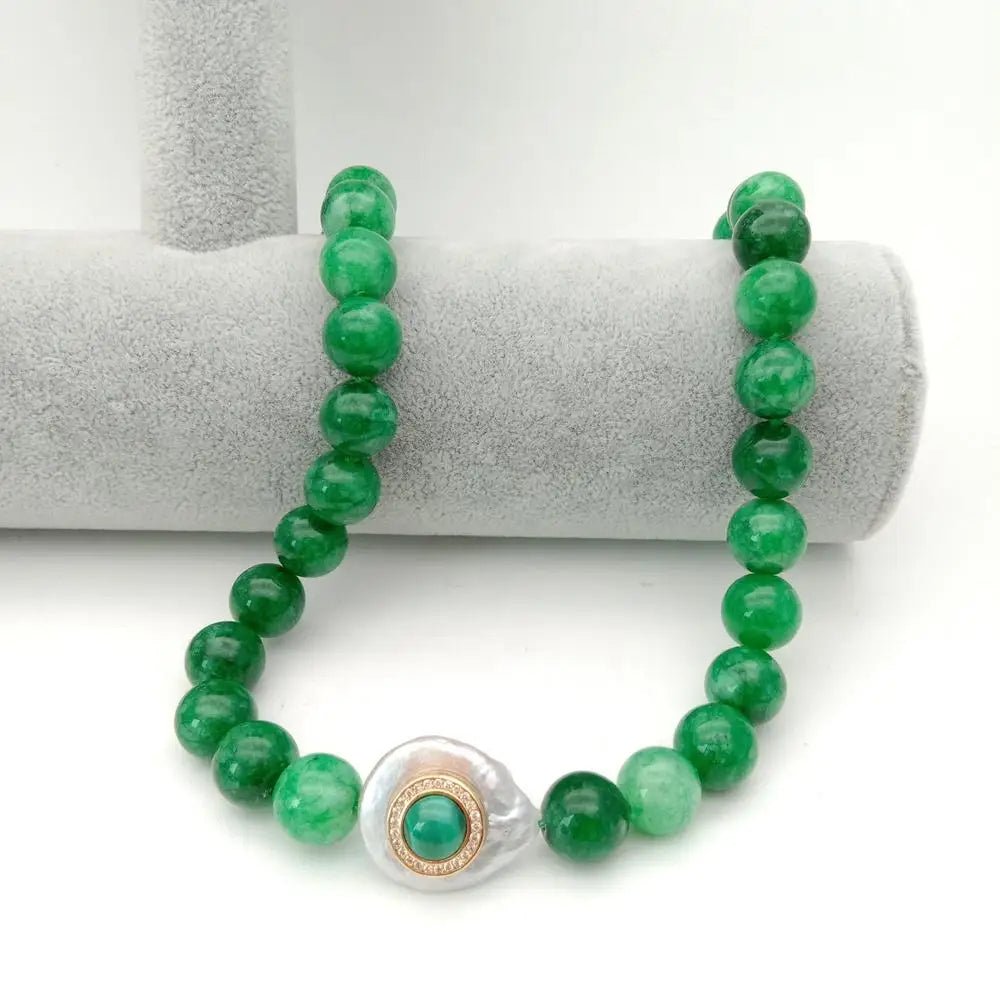 Verdant Queen Pearl Necklace - Voisson