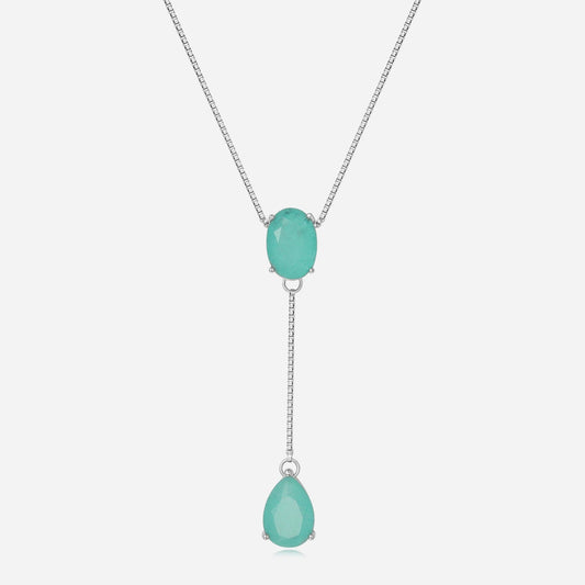 VerdantVow Topaz Chain Necklace - Voisson