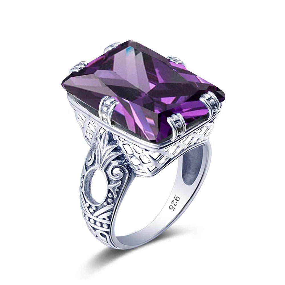 Victorian Crown 925 Silver Ring - Voisson