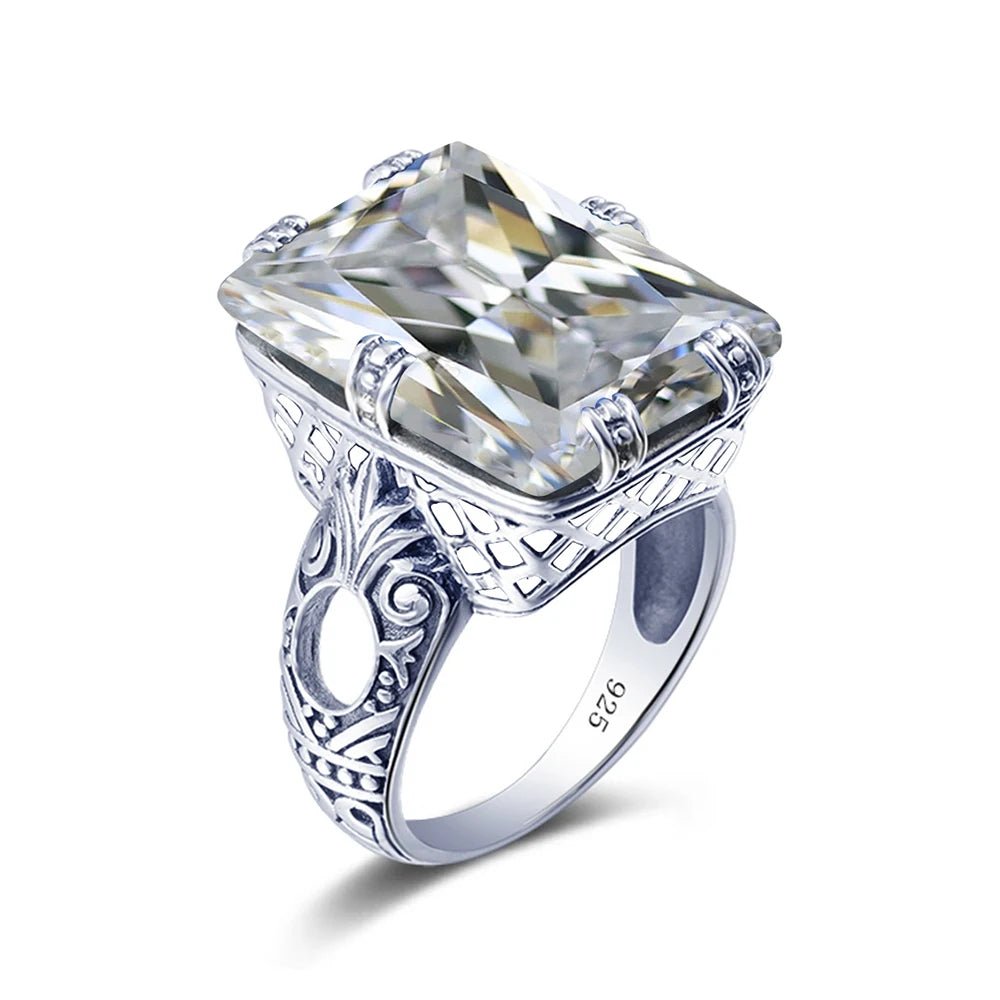 Victorian Crown 925 Silver Ring - Voisson