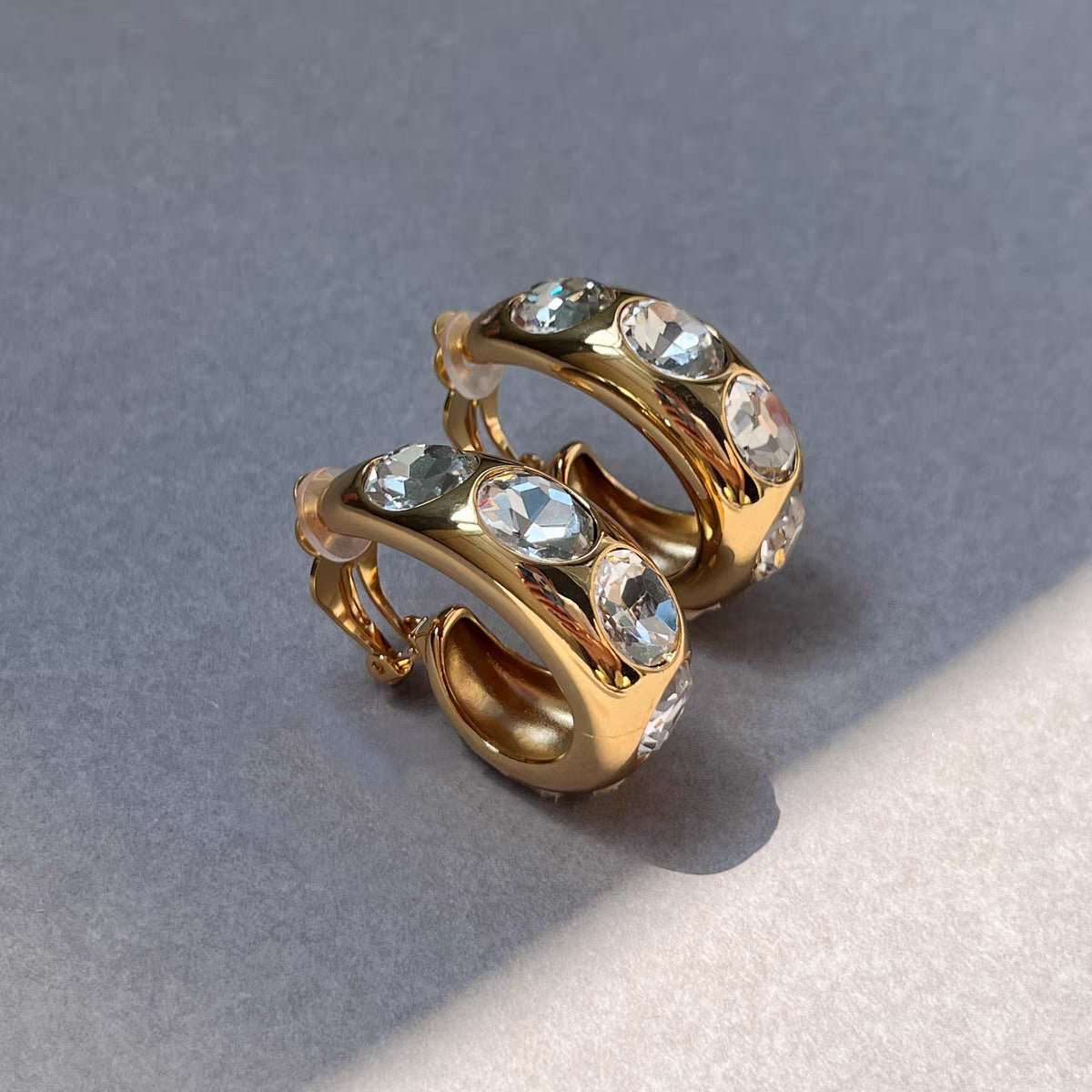 Wilderness Waves Vintage Crystal Earrings - Voisson