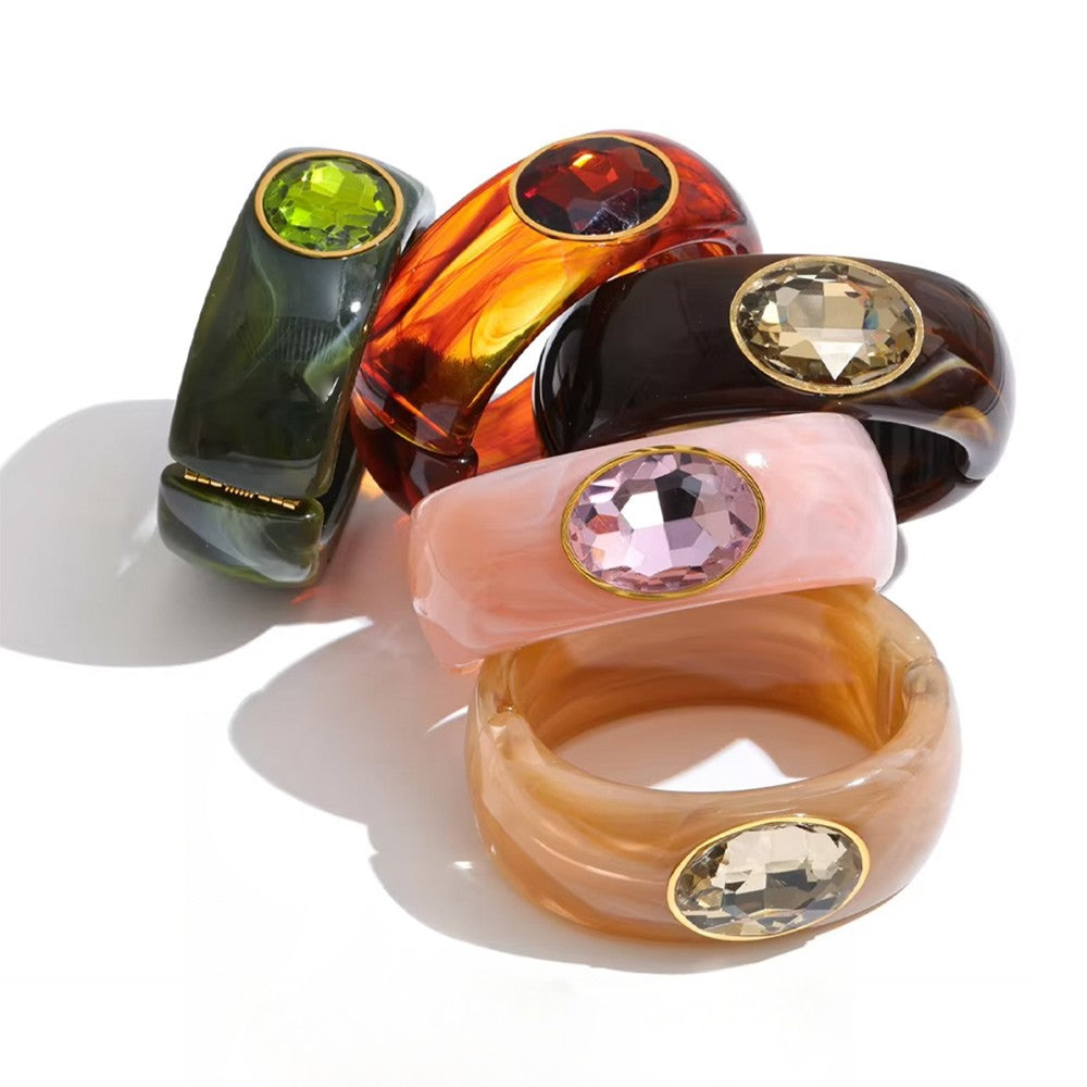 Crystal Round Bangle