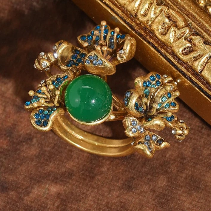 Enchanted Petal Cluster Ring