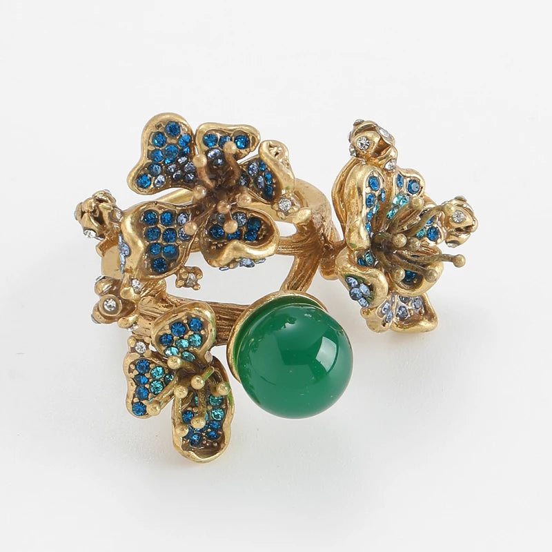 Enchanted Petal Cluster Ring