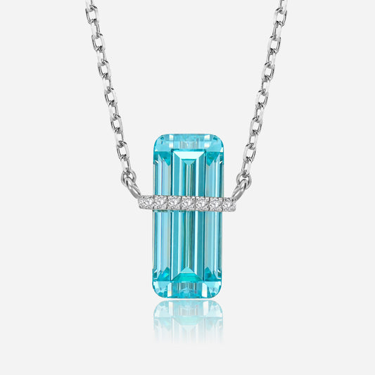 Azure Prism 925 Silver Necklace