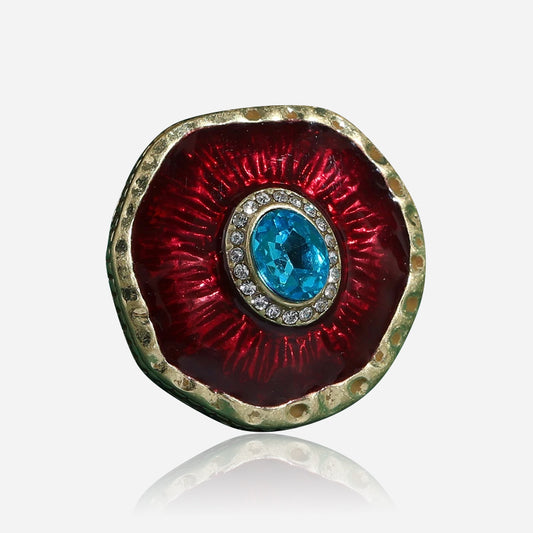 Crimson Halo Ring