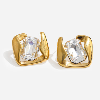 Crystal Crest Earrings
