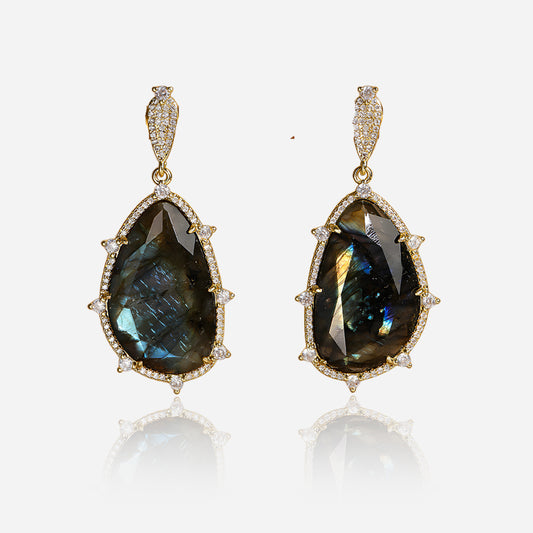 Crystal Edge Drop Ohrringe