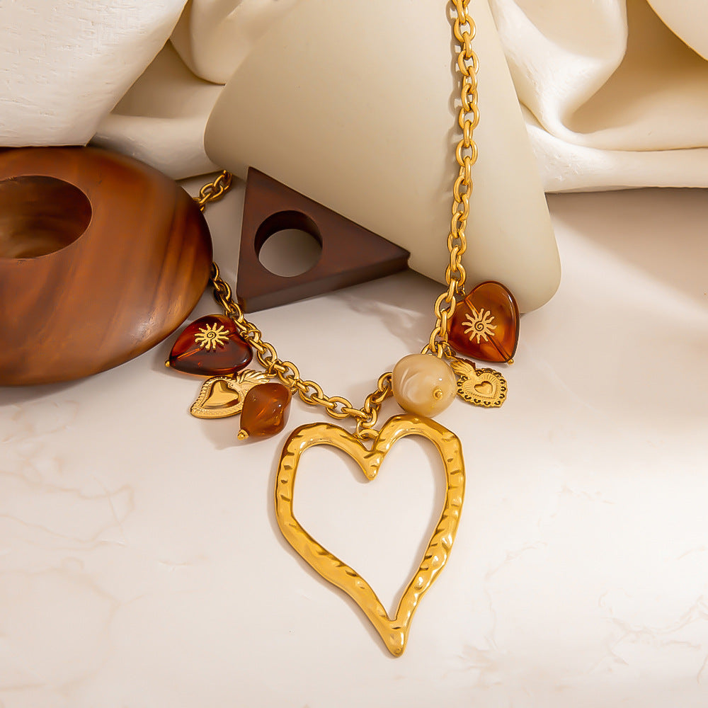 Amber Love Necklace