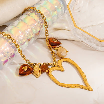 Amber Love Necklace
