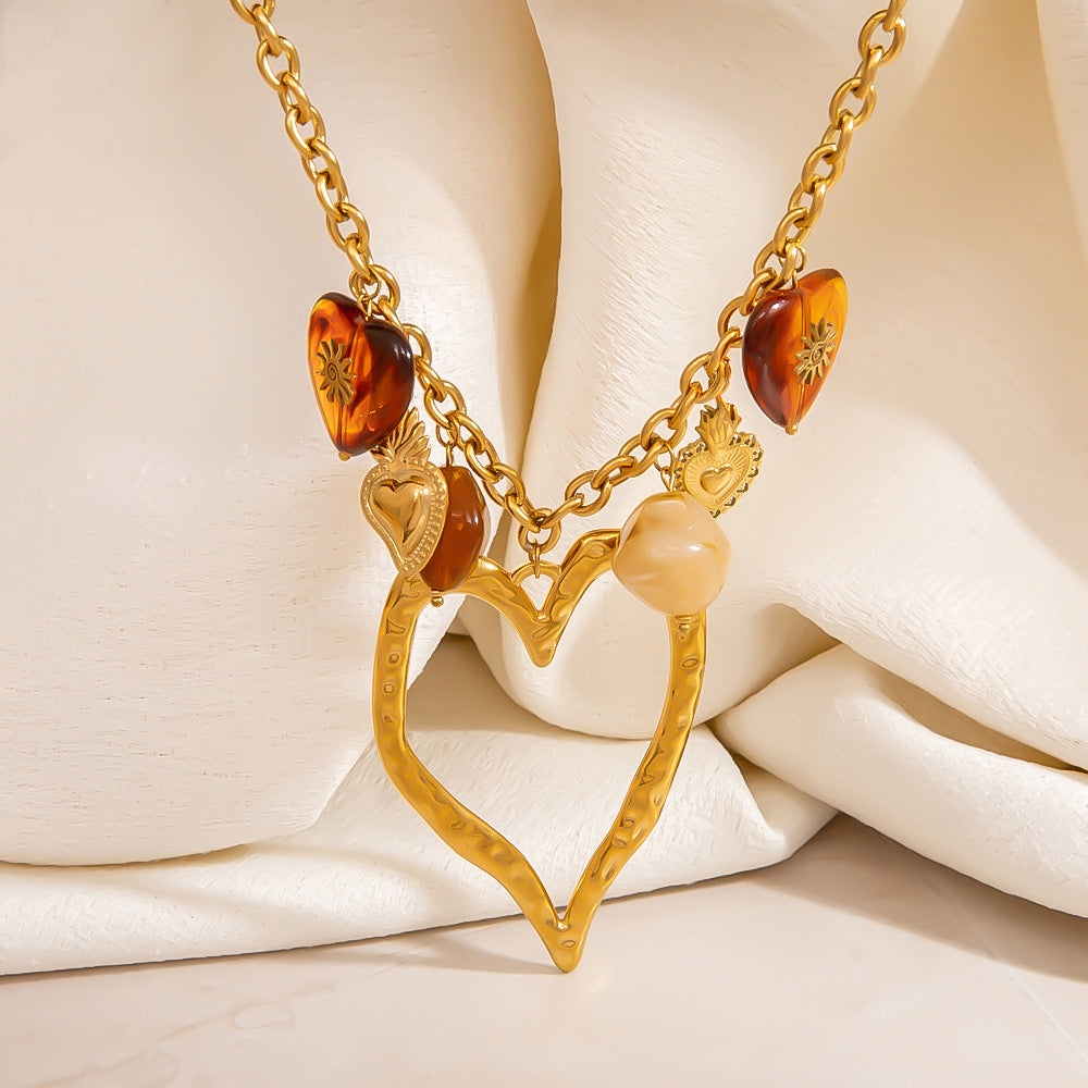 Amber Love Necklace