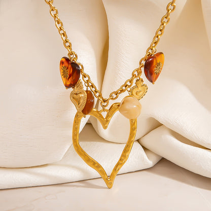 Amber Love Necklace