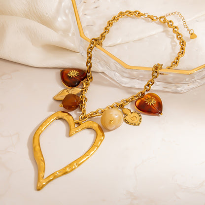 Amber Love Necklace