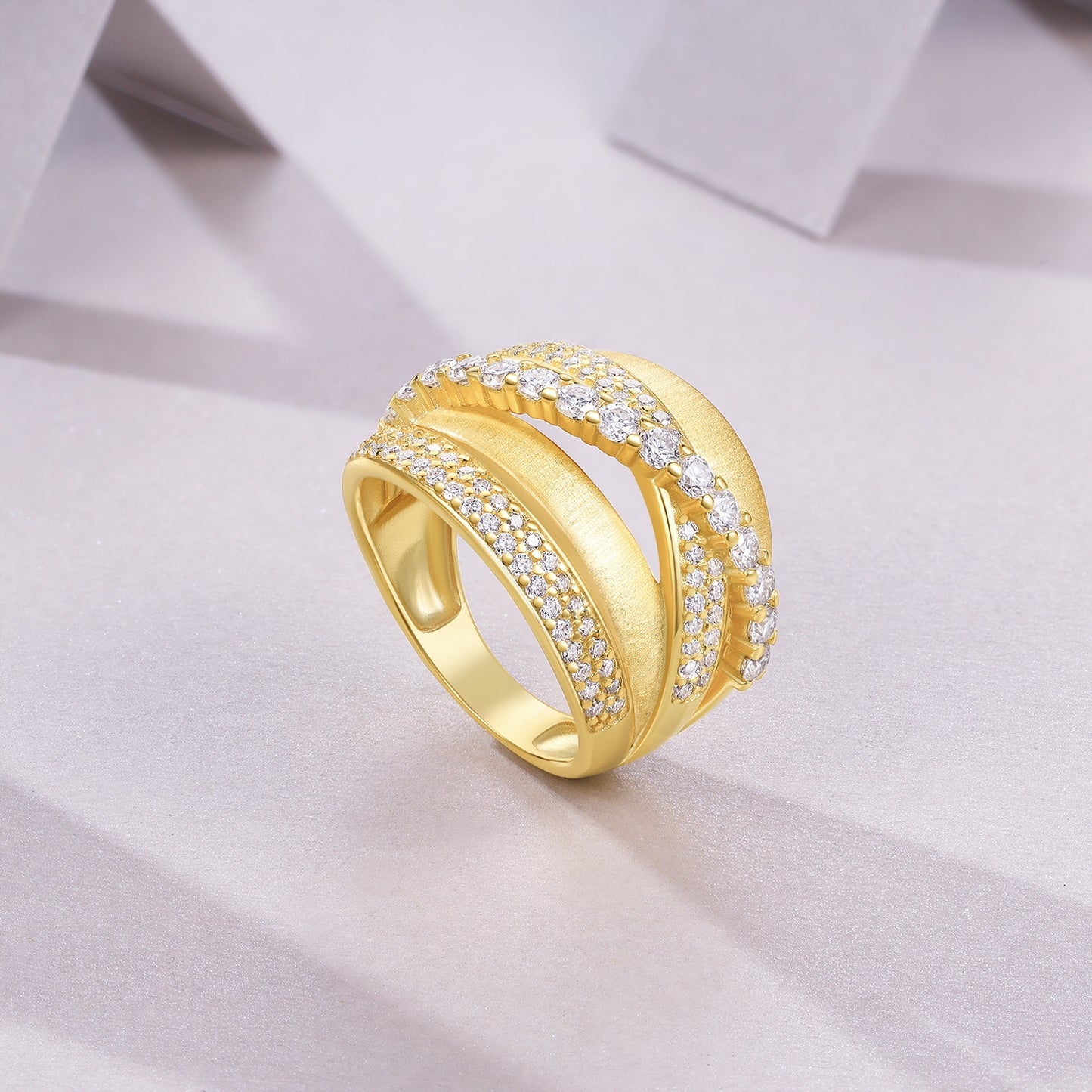 Celeste Orbit Moissanite Ring