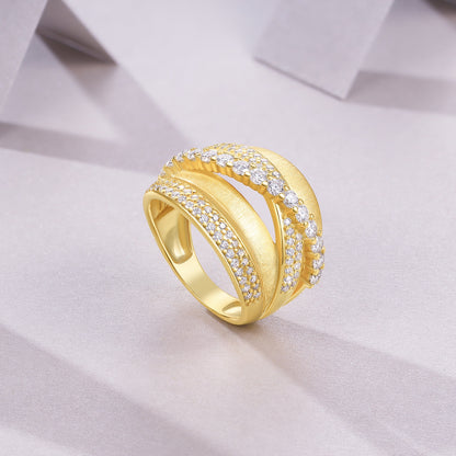 Celeste Orbit Moissanite Ring