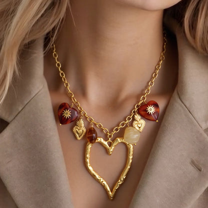 Amber Love Necklace