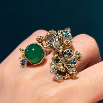 Enchanted Petal Cluster Ring