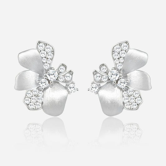 Luminous Orchid 925 Silver Earrings