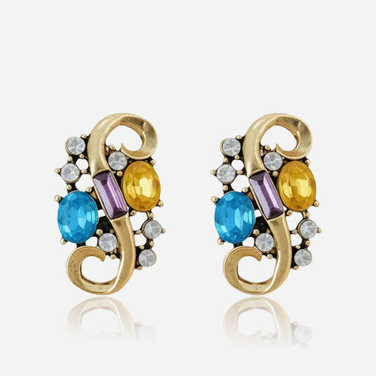 Royal Mosaic Vintage Earrings