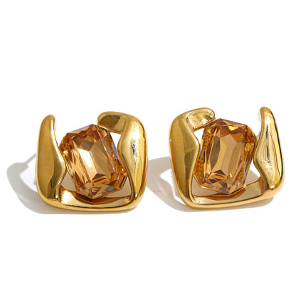 Crystal Crest Earrings