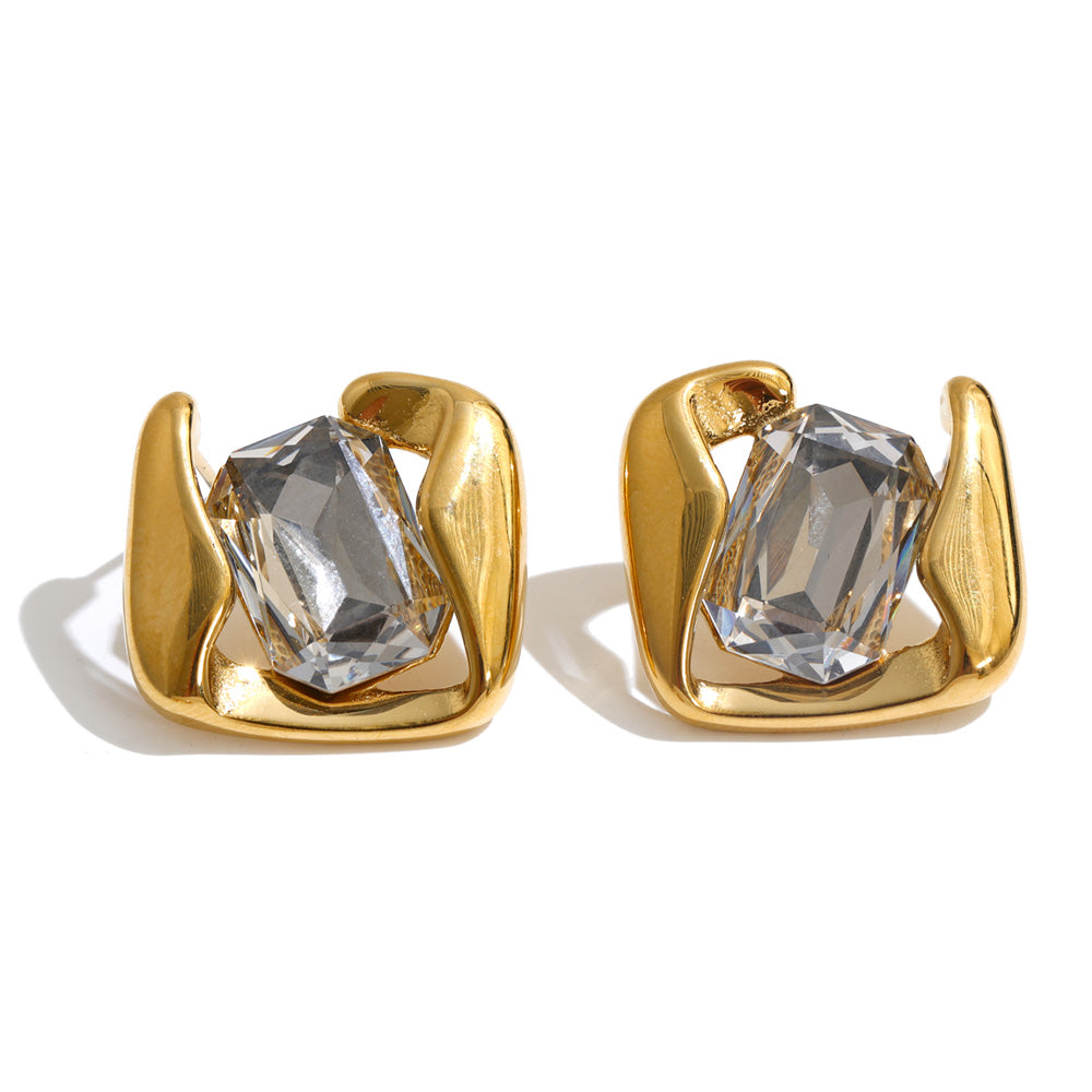 Crystal Crest Earrings