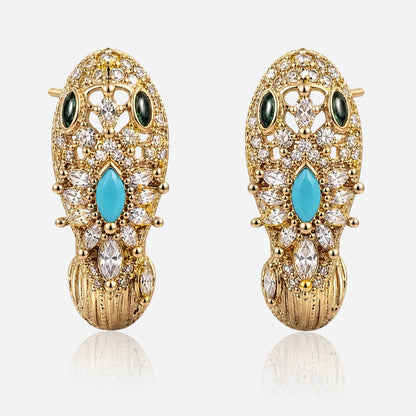 Majesty Serpent Crystal Earrings