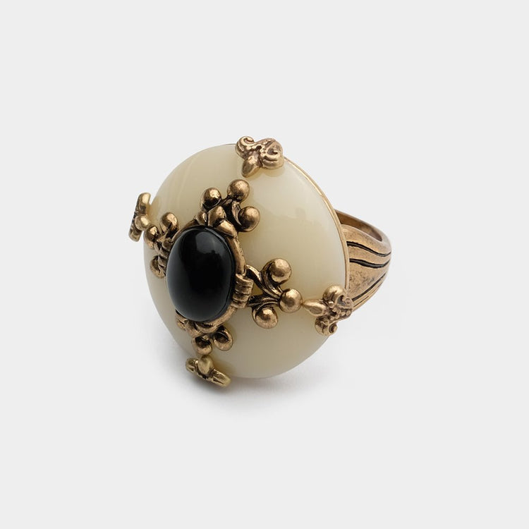 AgateArc Vintage Statement Ring - Voisson